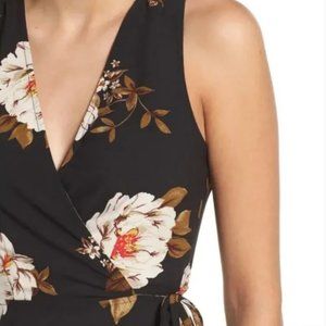 Leith Floral High-low Maxi Wrap Dress - Size XXS